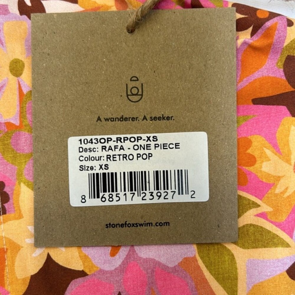 Stone Fox Rafa One  Piece Swimsuit-Retro Pop-XS-NWT - Picture 6 of 8